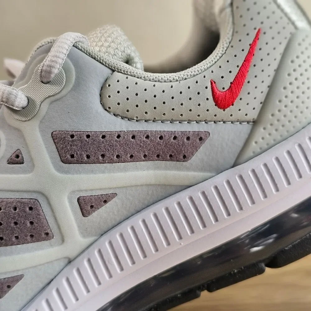 Nike Air Max Genome 360 Shoes Youth 7 Grey White Red Black Vapormax Sneakers New